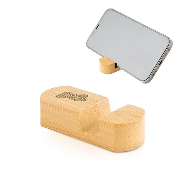 Suporte Em Bambu Para Telemóvel