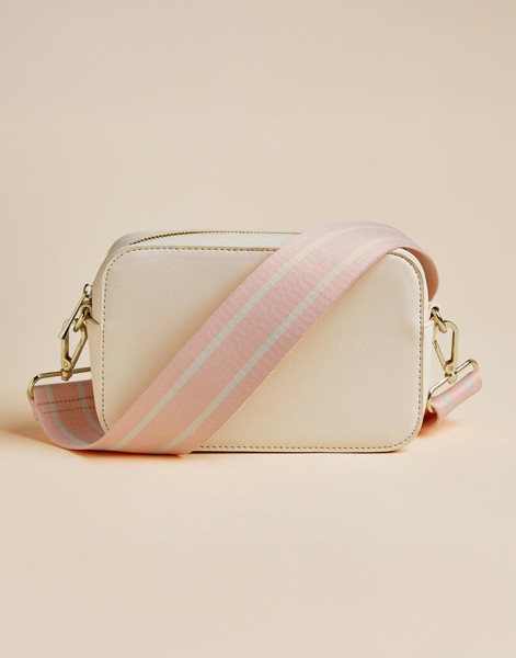 Boutique Structured Cross Body Bag - Oyster / ONE SIZE