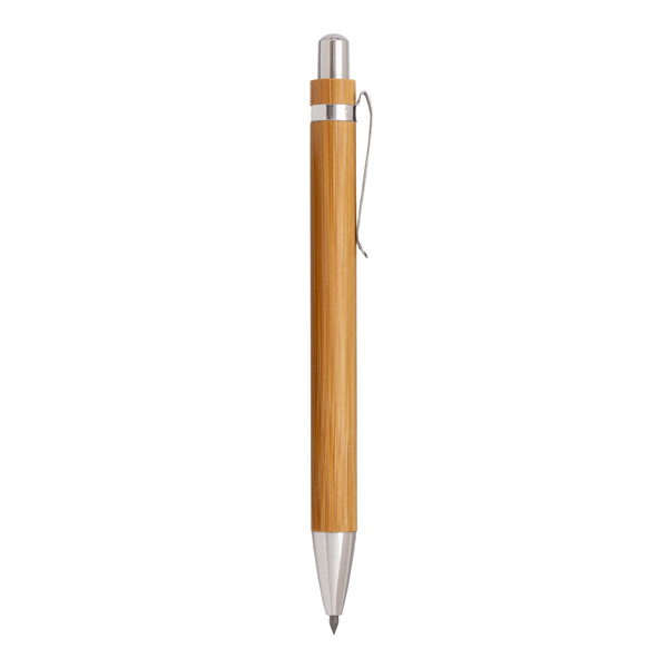 Long-Lasting Bamboo Pencil With Metal Clip