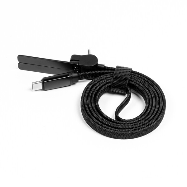 Fast charging data cable and phone holder UC076 - WHITE
