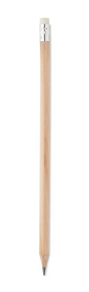 Matita naturale con gomma Stomp Sharp - Legno