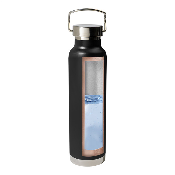 Copper Insulated Bottle Cuppar - Black