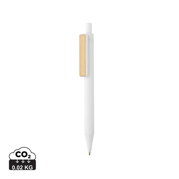 GRS RABS pen with bamboo clip - White