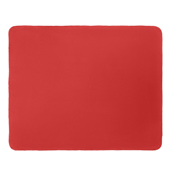 Odeja iz flisa Bogda RPET 130gr/m², 150x120cm - Rdeča