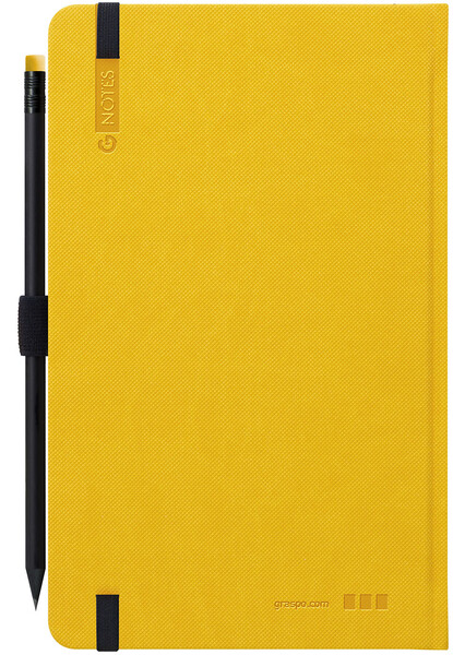 Linkovaný zápisník G-Notes No.1, 13x21cm - Žltá