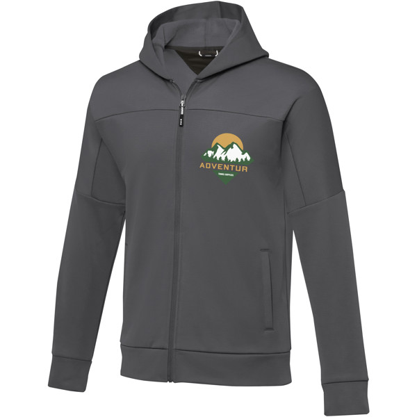 Veste Nubia performance entièrement zippée en tricot pour homme - Gris storm / 2XL