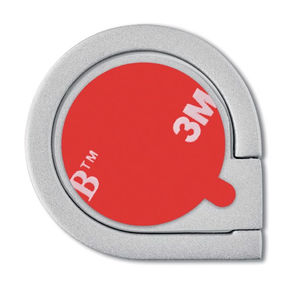 Drop Ring phone holder, zinc alloy, 30 mm - Silver