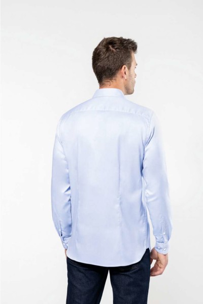 Men's Pinpoint Oxford Long-Sleeved Shirt - White / L
