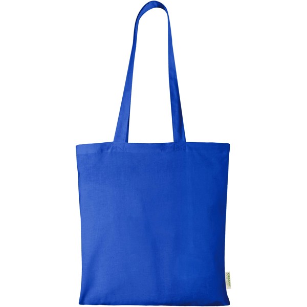 Sac shopping Odisha de 7 L bio certifié OCS 140 g/m² - Bleu royal