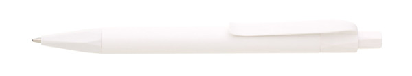 Marci Corn Pla Plastic Ballpoint Pen - White