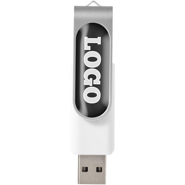 Rotate Doming USB-Stick - weiss / 32GB
