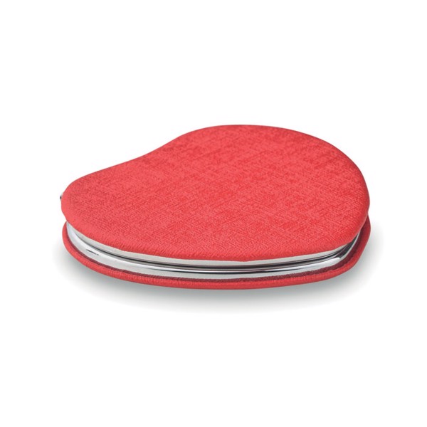 Glow Heart mirror, PU cover, magnetic close
