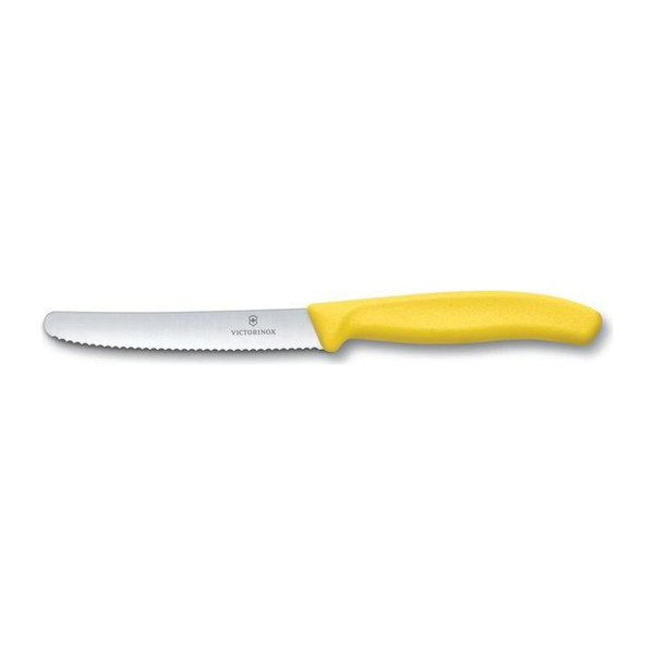 Tomato and sausage knife - Yellow
