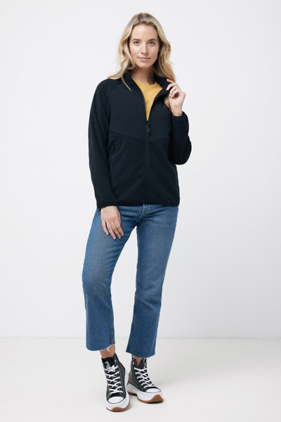 Iqoniq Talung recycled polyester microfleece zip through - Black / XS
