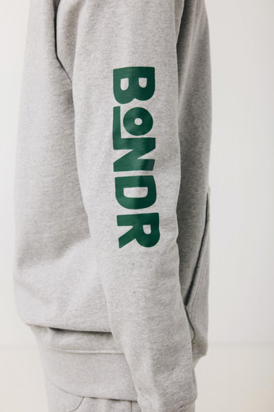 Sweat à capuche en coton recyclé et non teinté Iqoniq Torres - Heather Grey / XL