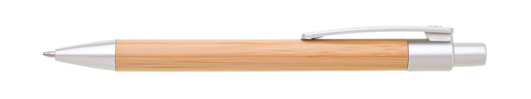 Borgo Bamboo Ballpoint Pen - Silver