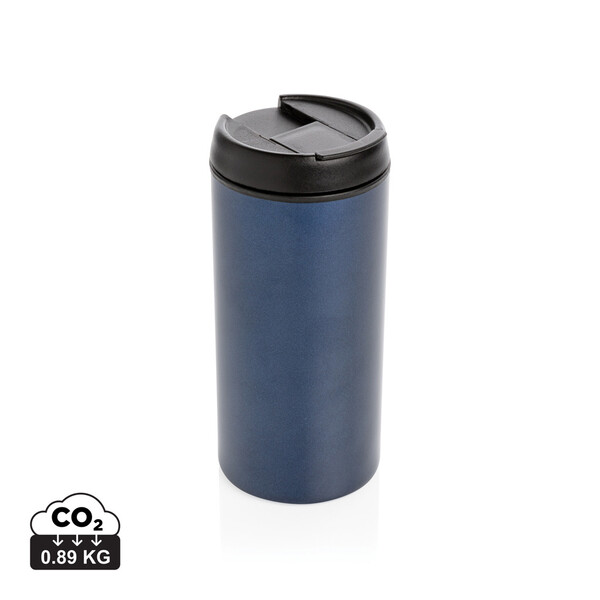 Mug Metro en acier inoxydable recyclé RCS - Bleu
