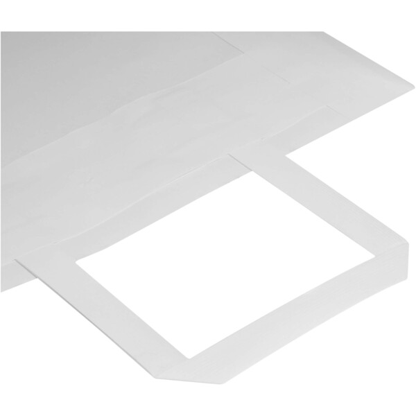Kraft papieren tas 80 g/m² met platte handvatten – 25 x 15 x 32 cm - Wit