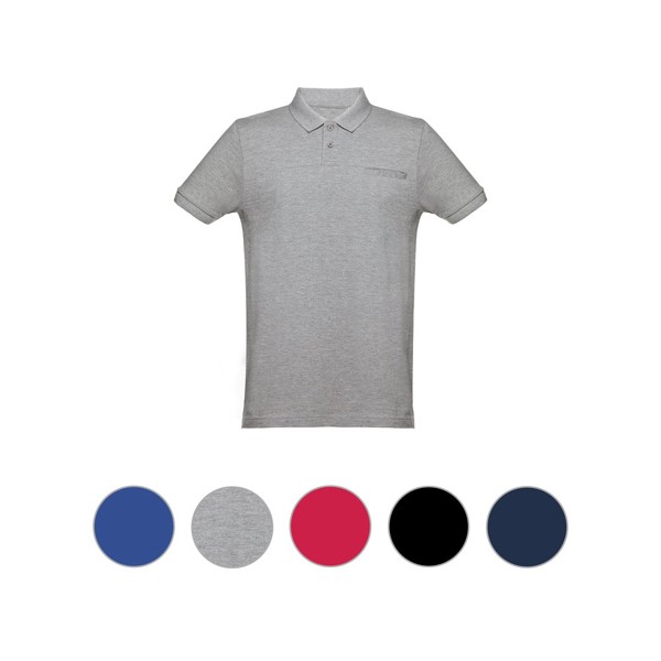 THC DHAKA. Polo para homem - Azul Royal / XXL