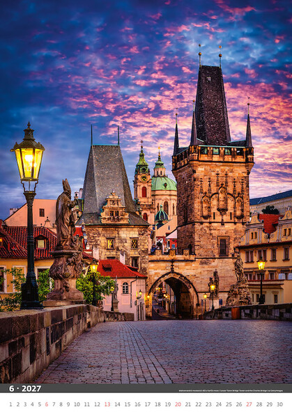 Nástěnný kalendář Praha 2027