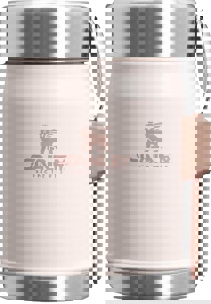 Frasco de comida de 400 ml com garfo/colher "Stanley Legendary" - Cor-de-rosa claro 