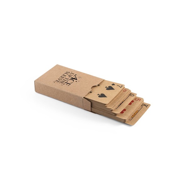 FISCHER. Deck of 54 classic cards in kraft paper, made from FSC™ certified material and other controlled materials