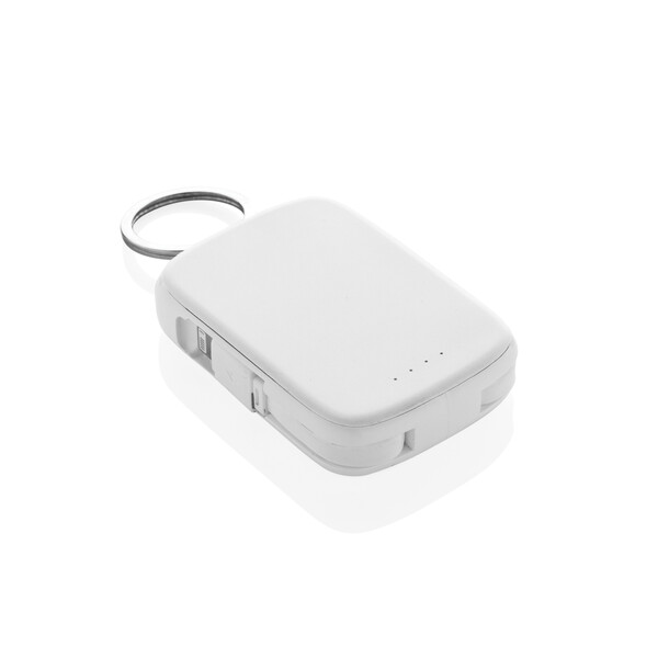 Nexo RCS sleutelhanger powerbank 2.000 mAh met geïntegreerde - Wit