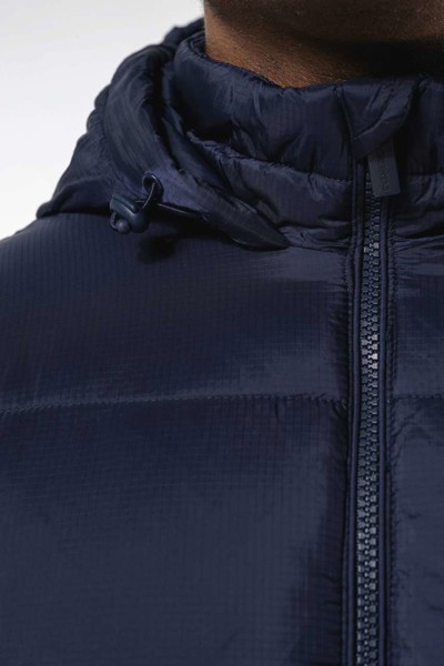 Unisex Recycled Ripstop Jacket With Hood - Black / 3XL