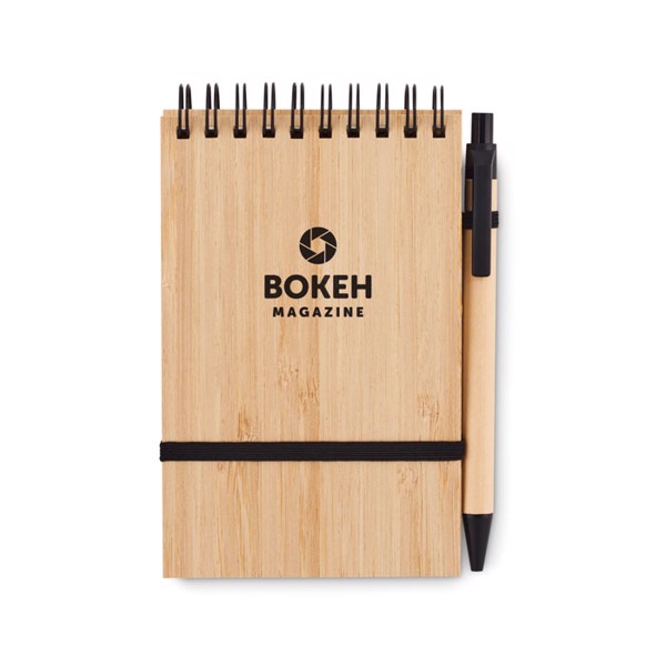 Sonorabam notepad A6,bamboo cover,140 pages