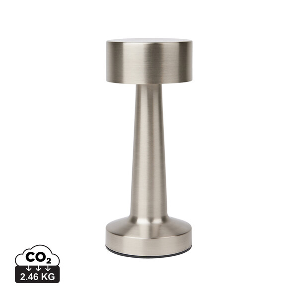 Vinga Maris table lamp, recycled ABS, USB-C - Silver Grey