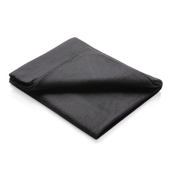 Fleece blanket in pouch - Black