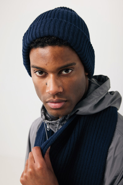 Dvojitě pletená beanie čepice Impact z Polylana® AWARE™ - Námořní Modř