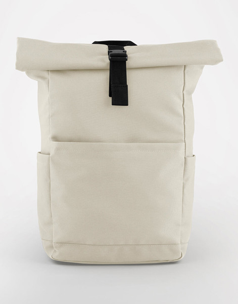 Premium Recycled Roll Top Backpack - Natural Stone / ONE SIZE