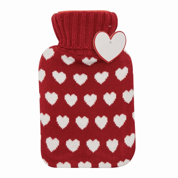 Hot Water Bottle Cuddle - Red - Heart