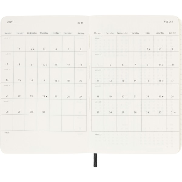 Moleskine soft cover 12 month weekly PK planner