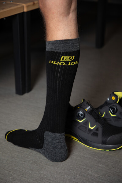 9092 Woolsocks Long Black/Grey 40-42