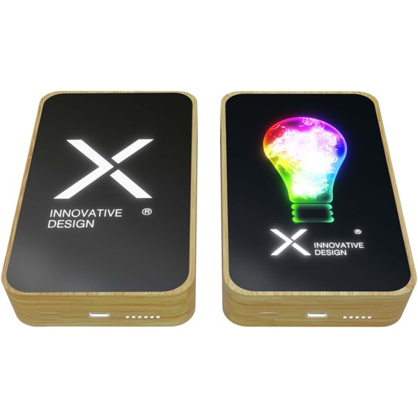 Powerbank de bambu "MagSafe" de 10 000 mAh "SCX.design P27"