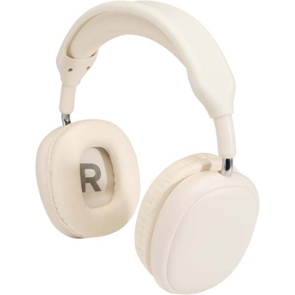 Alzir recycled plastic over-ear wireless Bluetooth® headset - White