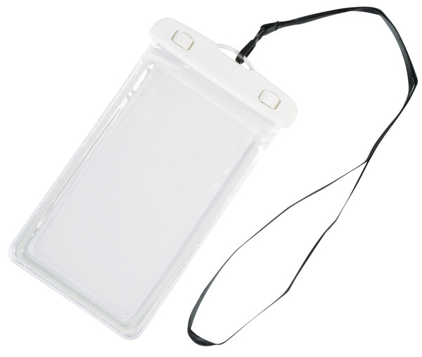 Bag, splash-proof DIVER - transparent / white