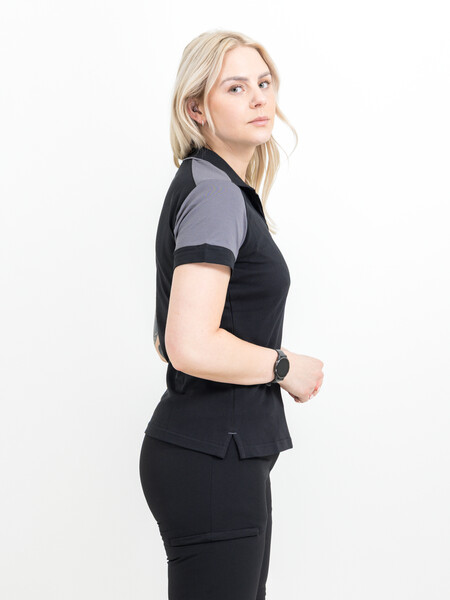 Printer Prime Polo Lady Black/Anthra XS