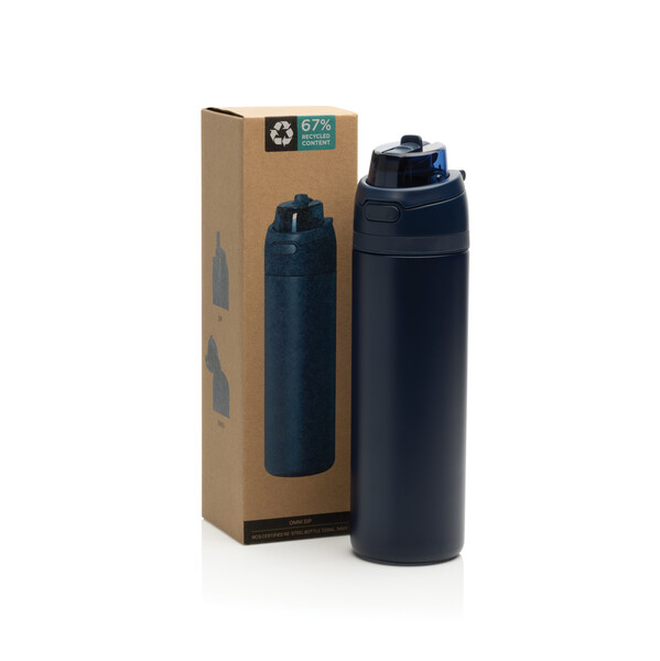 Bouteille étanche 720ml acier certifié RCS Omni Sip - Bleu Marine