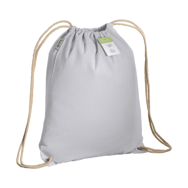 Organic Cotton Drawstring Bag With Reinforced Corners