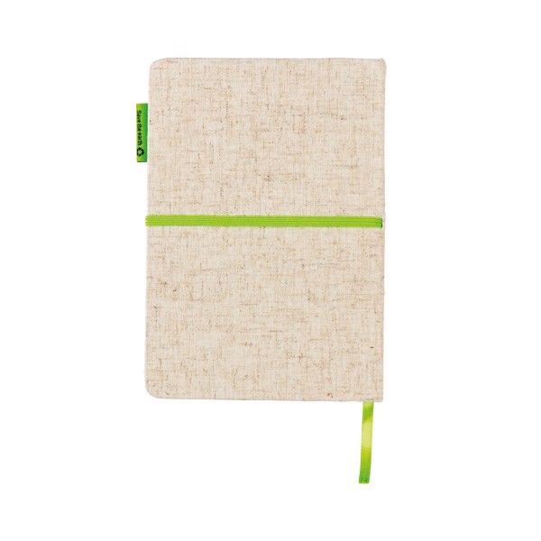 Carnet A5 à couverture en jute