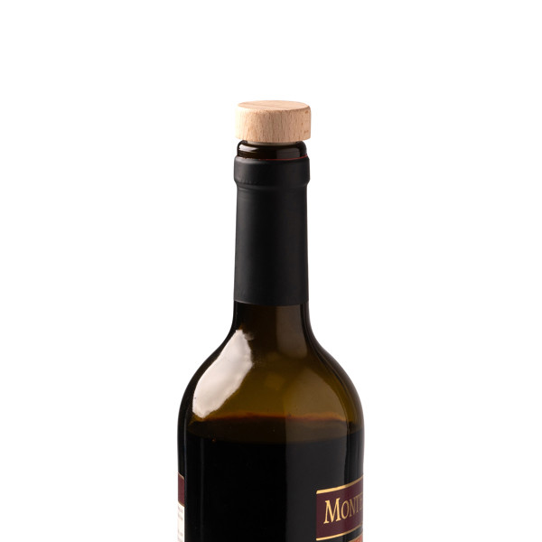 Personalised wooden bottle stopper natural wood