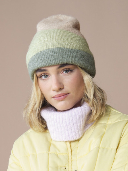 Soft Wave Beanie - Almond / Pistachio / Dusty Green