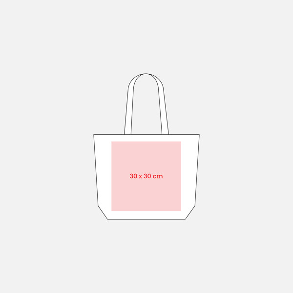 Shopper Con Soffietto Alla Base In Cotone Riciclato 280 G/M2, Manici Lunghi - Giallo