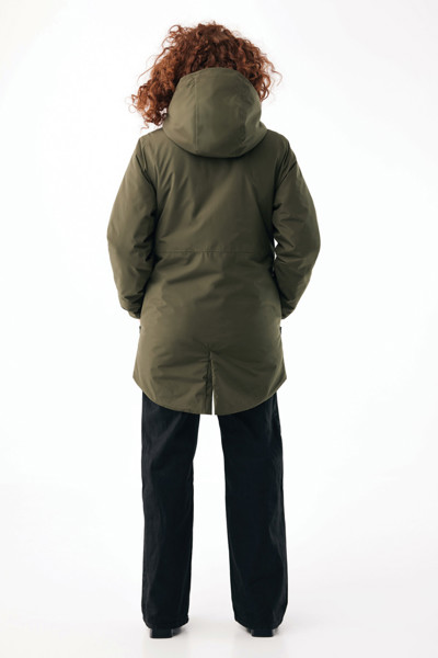 Thelon parka z recyklovaného polyesteru IQONIQ - Khaki / L