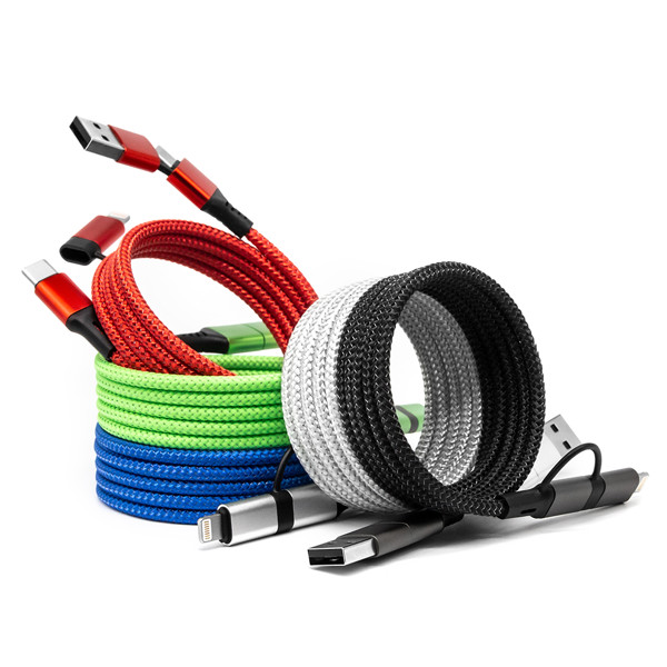 Magnetický rychlonabíjecí datový kabel 4v1 UC063 - SILVER