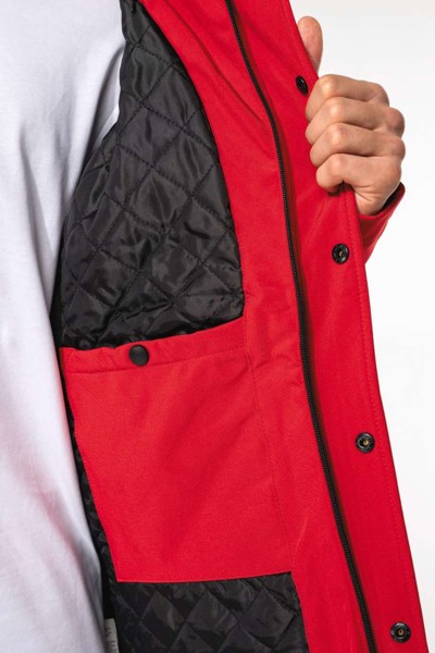 Men's Hooded Softshell Lined Parka - Titanium / XL