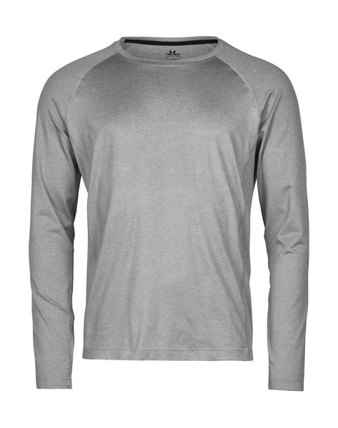 Long Sleeve Cooldry Tee - Grey Melange / M